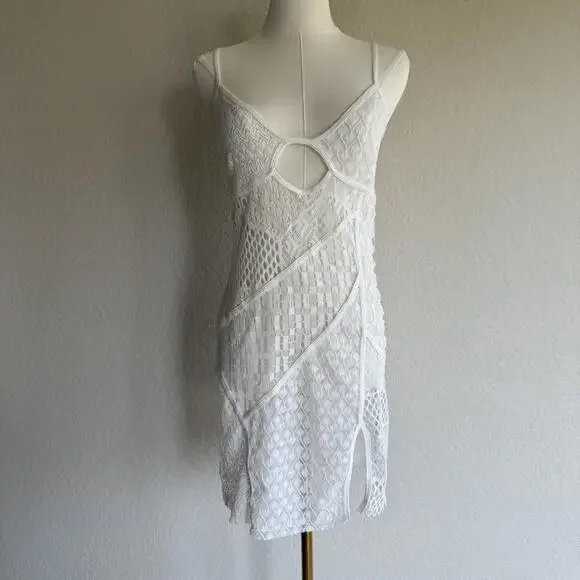 For Love And Lemons Crochet White Dress Size S BNWOT - Picture 1 of 8